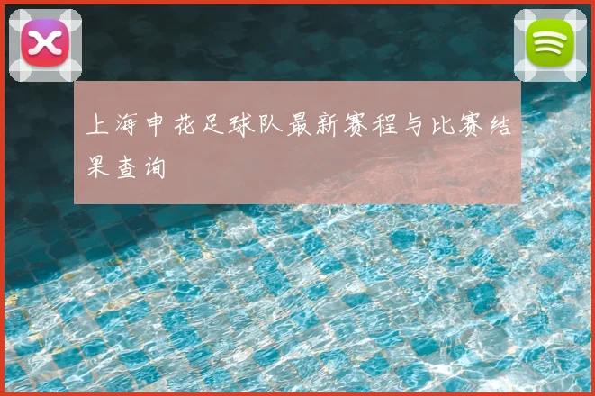 上海申花足球队最新赛程与比赛结果查询